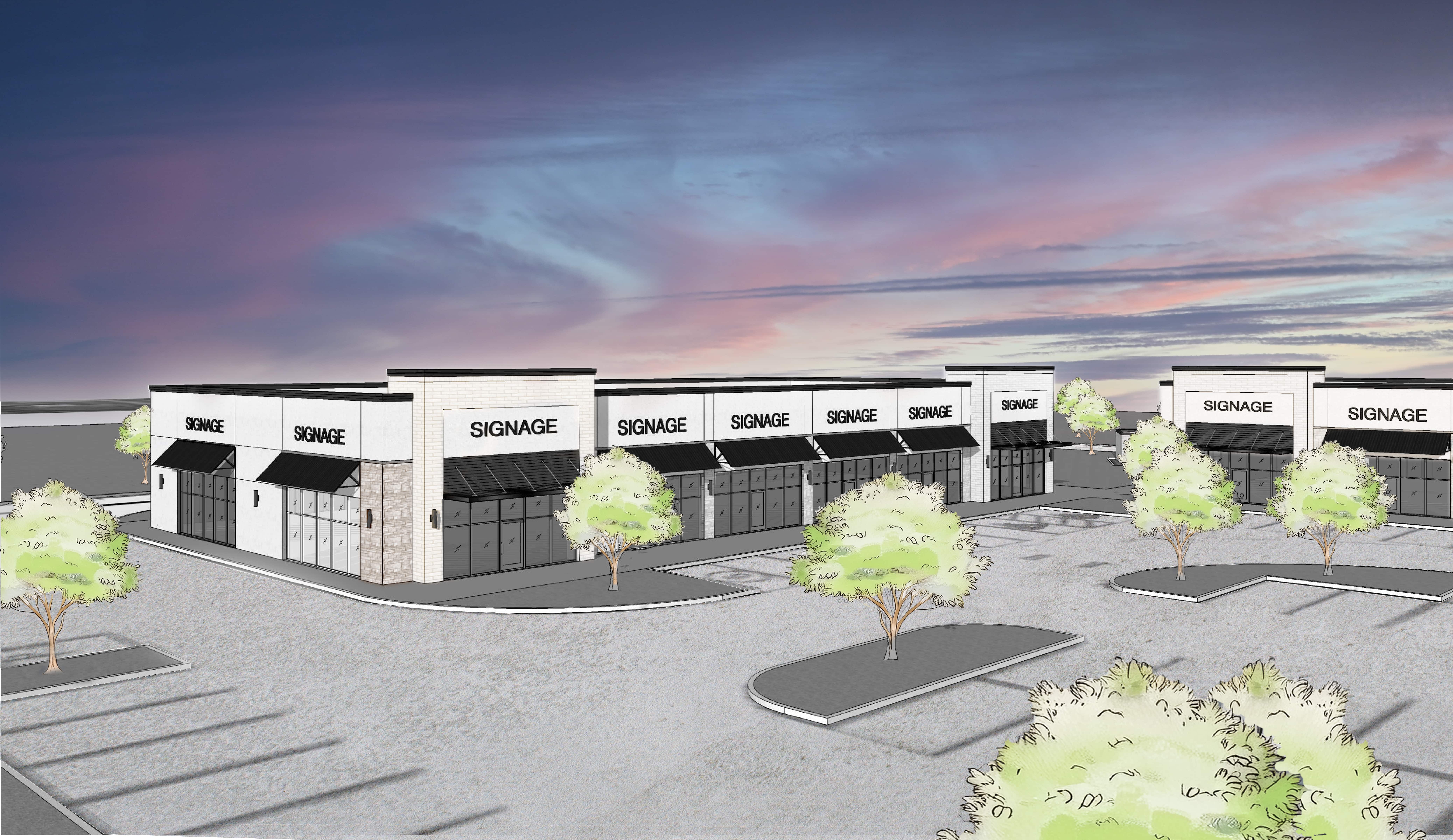 Rendering of Shops at Trinity Falls in McKinney, TX