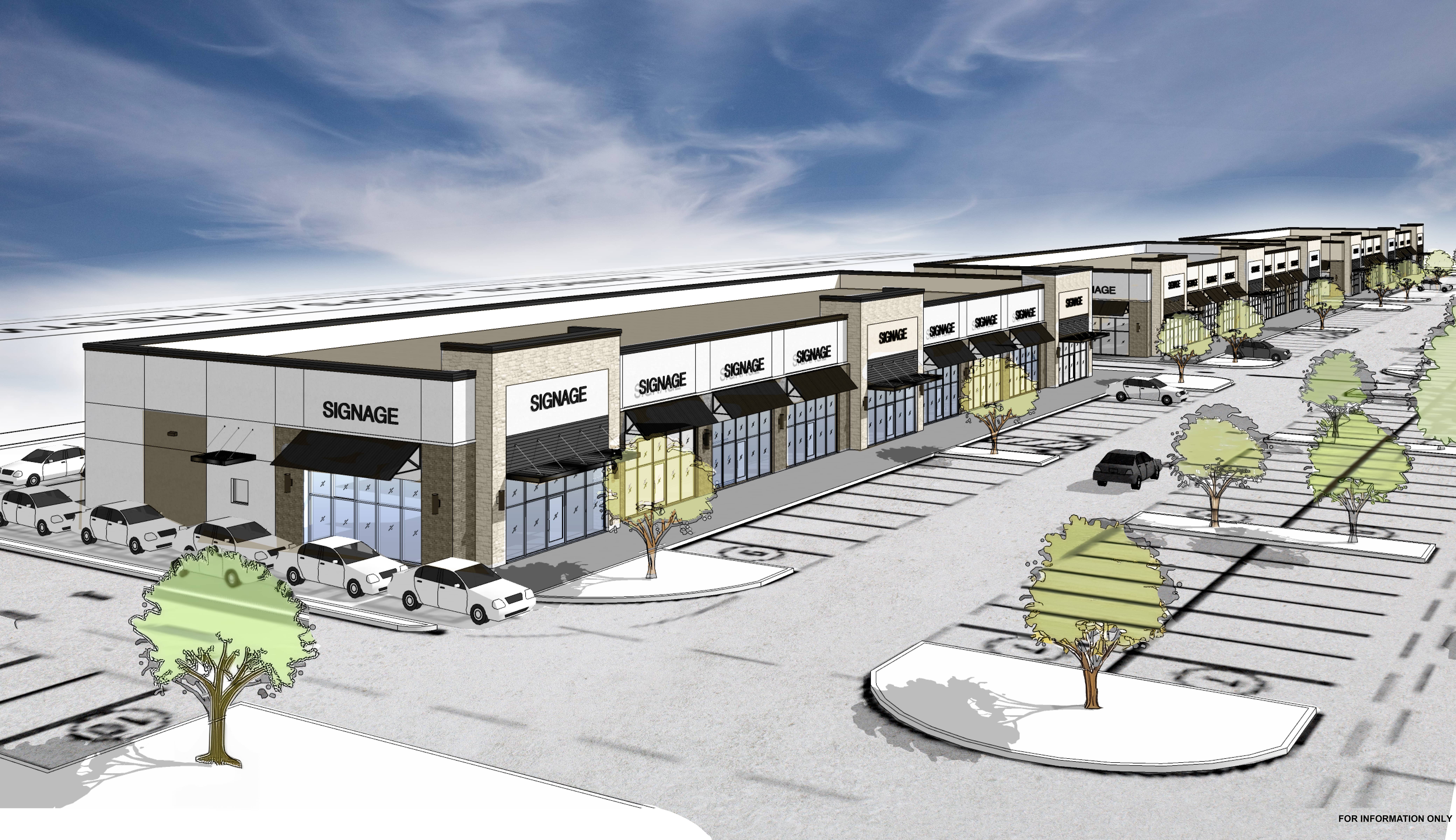 Rendering for Shops at Prestwick in McKinney, TX