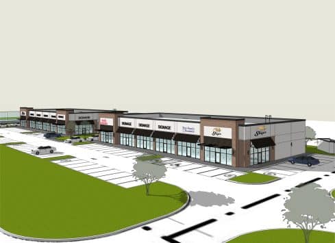 Rendering of Shops at Shadowbend in Anna, TX